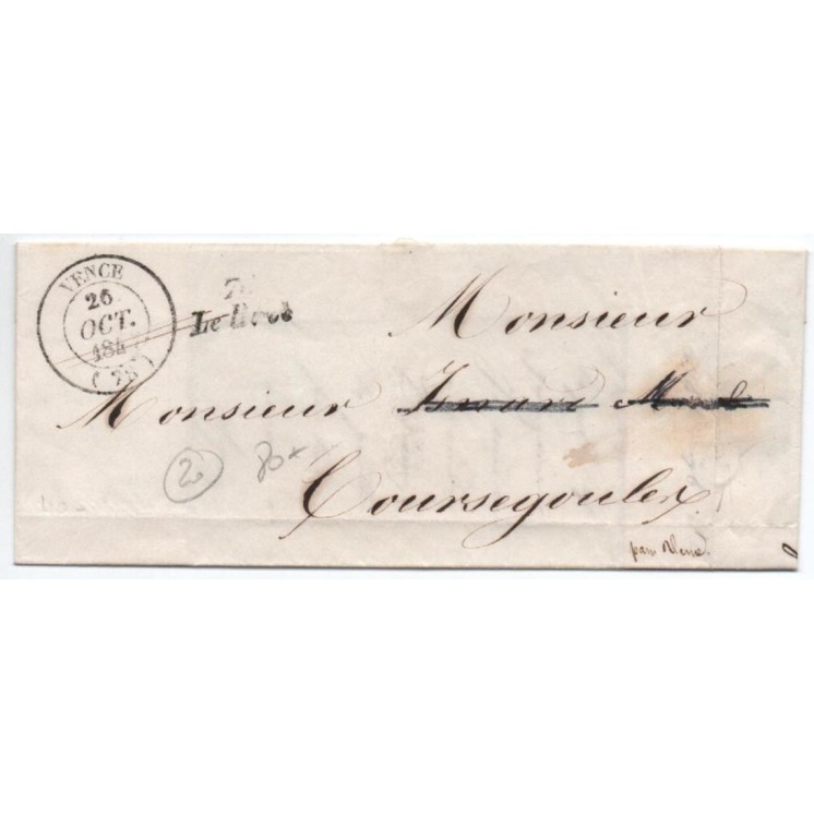 c CURSIVE LE BROC & TYPE 14 de VENCE (ALPES MARITIMES / VAR)