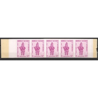 CARNET du timbre N°138 - MASQUE - NOUVELLE CALÉDONIE 1973