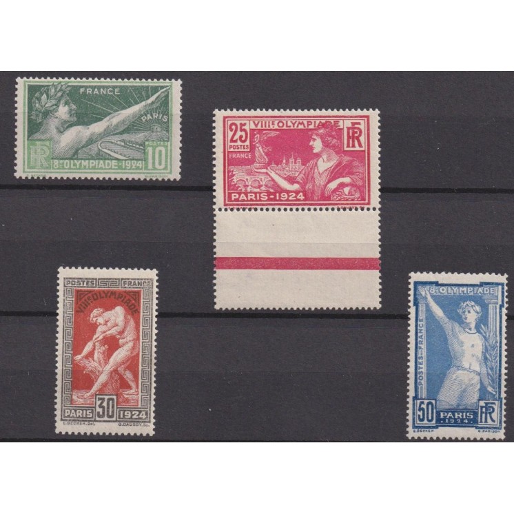 Yvert n° 183/186 neufs sans charnières MNH ** - 8° OLYMPIADE PARIS 1924