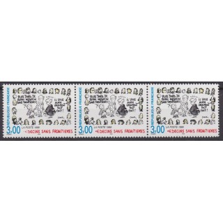Variété - Yvert n° 3205b BANDE X3 - M ABSENT
