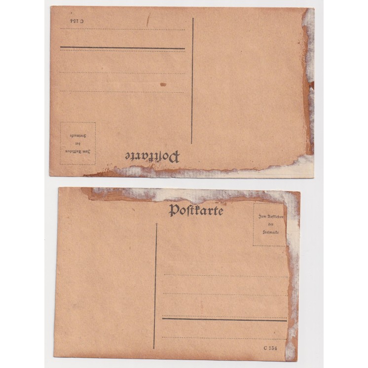 cartes anciennes peinte à la main pendant la première guerre mondiale