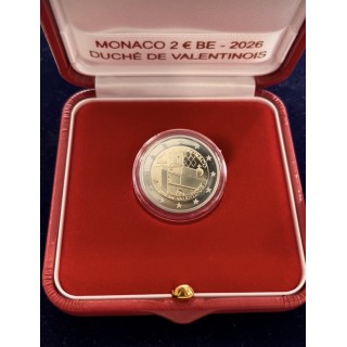 Monaco - Pièce de 2 Euros Commémorative - Belle Épreuve BE 2026 - Duché de Valentinois