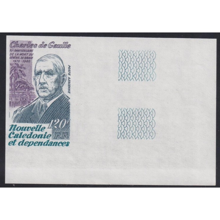 Nouvelle Calédonie - Essai de couleur du timbre Poste Aérienne n°208 Général de Gaulle - neuf MNH **