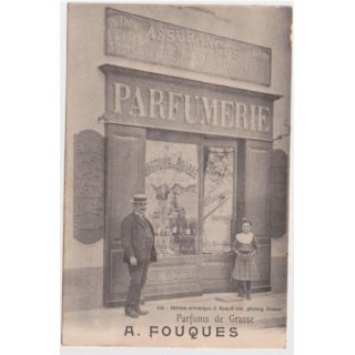 GRASSE (06) - PARFUMERIE A. FOUQUES - DEVANTURE DE MAGASIN - PARFUMS DE GRASSE
