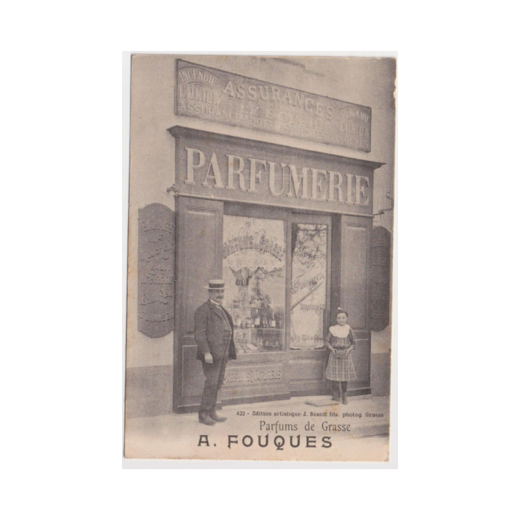 GRASSE (06) - PARFUMERIE A. FOUQUES - DEVANTURE DE MAGASIN - PARFUMS DE GRASSE