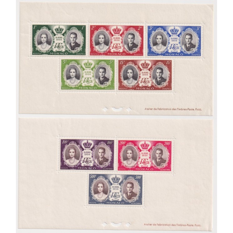 Monaco - Blocs non émis - Yvert n° 5 et 6 - Neuf MNH sans charnières