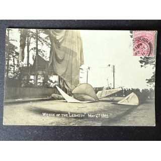 Lot de 6 cartes postales de l'accident du dirigeable Lebaudy - Aviation