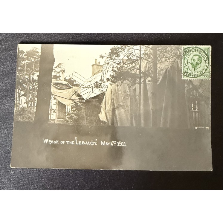Lot de 6 cartes postales de l'accident du dirigeable Lebaudy - Aviation