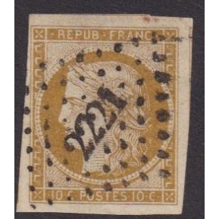 timbre Yvert n° 1 - CERES LUXE avec voisins - Signé Brun - PC 2221 de Nantes (Loire Atlantique)