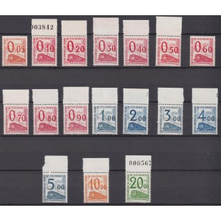 Colis Postaux N°31/47 MNH **