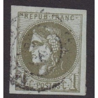 Yvert n° 39 C - CERES DE BORDEAUX LUXE avec MARGES EXCEPTIONNELLES - Signé Brun