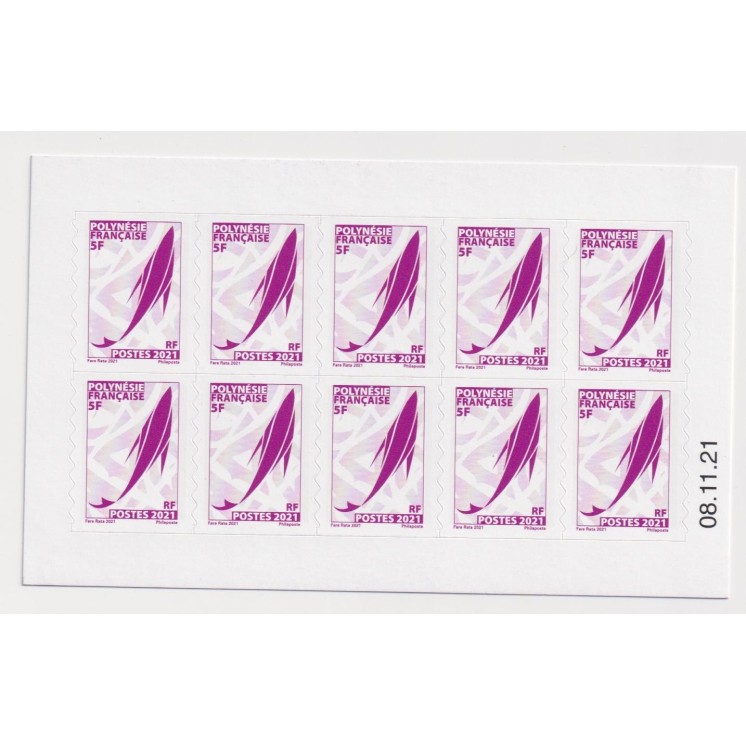 Polynésie Française 2021 - Carnet C1286 MARARA (poisson volant) - Timbres autoadhésifs  Yvert N°1286