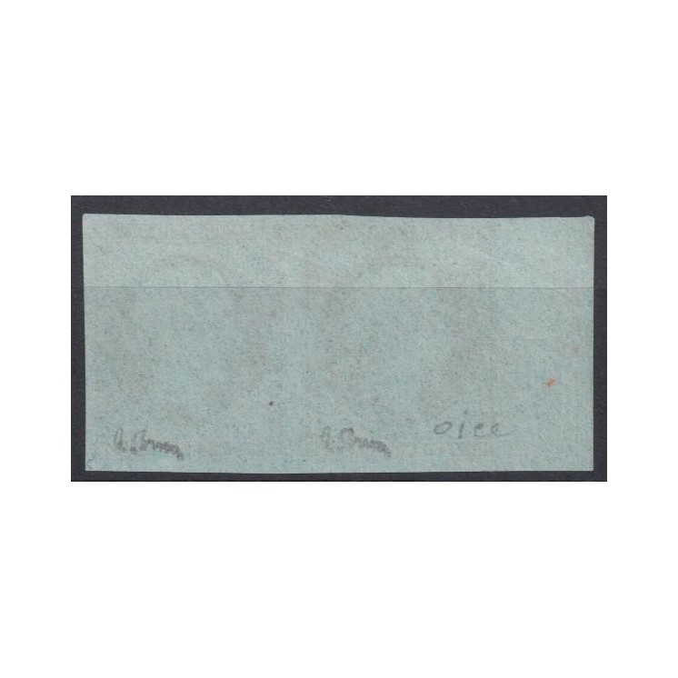 Paire LUXE Yvert n°11 avec superbe bord de feuille ! Napoléon Tête Nue - Timbres signés Aimé Brun