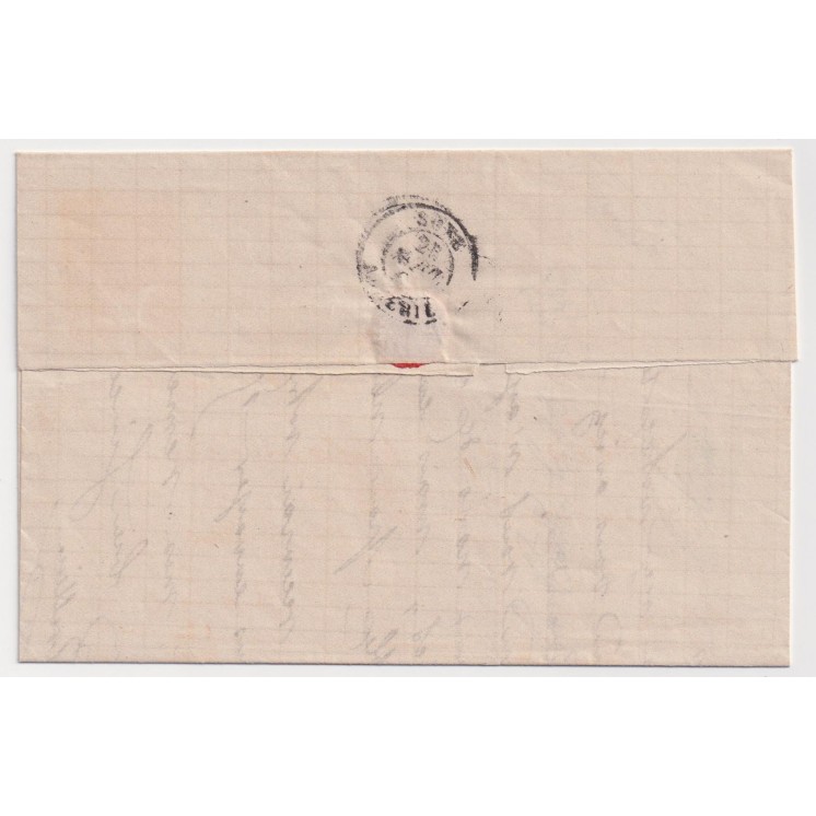 1867 - Lettre de LA CALLE (Algérie) avec GC 5019 pour Bône