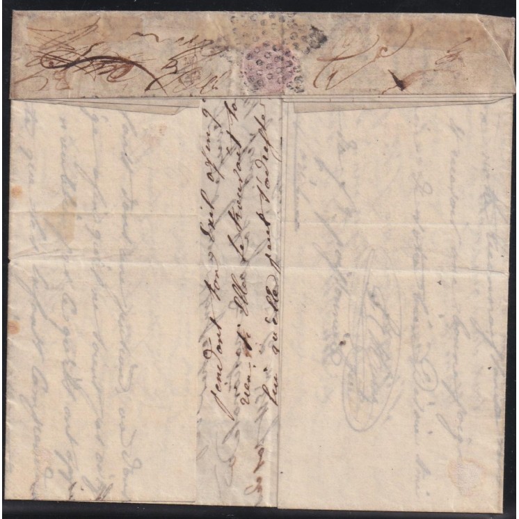 Ballon Monté "LE NON DENOMME N°2" pour Bruxelles (Belgique) avec bande x4 du n°28B ! - Départ le 06/10/1870 arrivée le 19/10
