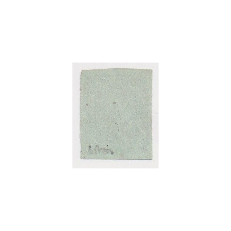 Yvert n°42B- 5 centimes Cérès de Bordeaux avec petite variété en haut à gauche - Signé Brun