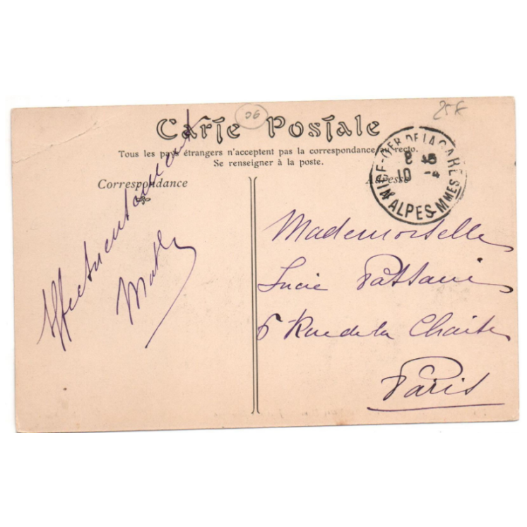 carte postale ancienne NICE (06) - L'EGLISE NOTRE DAME LE JOUR DES RAMEAUX