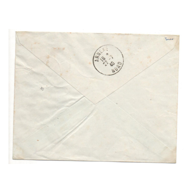 1940 - ENVELOPPE avec PAIRE TYPE PAIX SURCHARGEE "BESETZTES GEBIET NORDFRANKREICH" de DUNKERQUE (NORD) - SIGNE BRUN